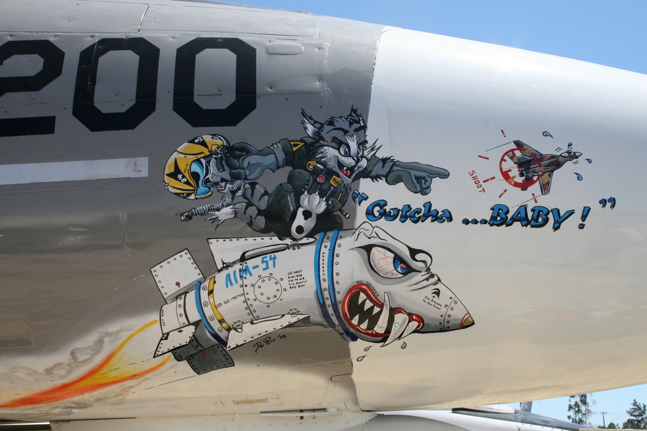 F-14 TOMCAT JET NOSE ART